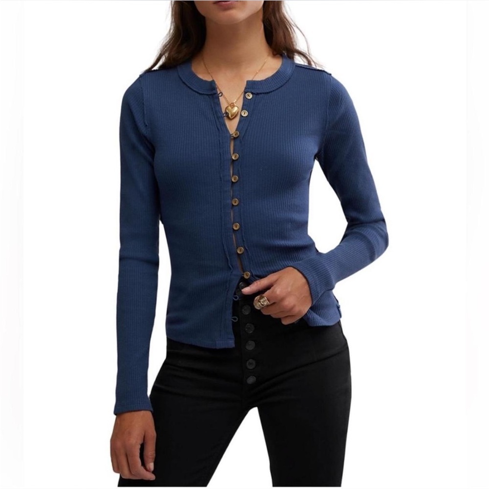 Free People It’s On Cardi Long Sleeve Top